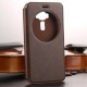 Leather Smart View Window Phone Case for Asus Zenfone 3 ZE520KL - Brown - sāniski atverams maciņš ar lodziņu un stendu (ādas maks, grāmatiņa, leather book wallet case cover stand)