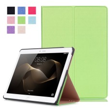 Slim Leather Case Smart Stand Cover for Huawei MediaPad M2 10 (M2-A01W / M2-A01L) 10.1-inch - Green - sāniski atverams maciņš ar stendu (ādas maks, grāmatiņa, leather book wallet case cover stand)