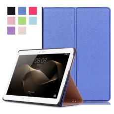 Slim Leather Case Smart Stand Cover for Huawei MediaPad M2 10 (M2-A01W / M2-A01L) 10.1-inch - Dark Blue - sāniski atverams maciņš ar stendu (ādas maks, grāmatiņa, leather book wallet case cover stand)