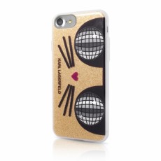 Karl Lagerfeld K-Kocktail series KLHCP7KKO3DCHG priekš Apple iPhone 7 / 8 / SE2 (2020) / SE3 (2022) - Zelts - silikona aizmugures apvalks / bampers-vāciņš