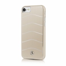 Mercedes Benz Aluminium Back Case MEHCP7CUSALGO priekš Apple iPhone 7 / 8 / SE2 (2020) / SE3 (2022) - Zelts - alumīnija aizmugures apvalks / bampers-vāciņš