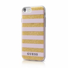 Guess Ethnic Chic Stripes 3D series GUHCP7STGPI priekš Apple iPhone 7 / 8 / SE2 (2020) / SE3 (2022) - Rozā - silikona aizmugures apvalks / bampers-vāciņš