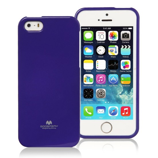 Mercury Jelly Case ar spīdumiem priekš Huawei P9 Lite - Violets - silikona aizmugures apvalks (bampers, vāciņš, slim TPU silicone case cover, bumper)