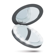 Beeyo Compact Mirror Charger 3000mAh - Melns - Universāla ārējas uzlādes batereja lādētājs-akumulators (Power Bank)