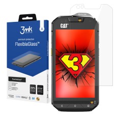 3MK FlexibleGlass Hybrid Tempered Glass / Film protector priekš CAT S60 - hibrīds ekrāna aizsargstikls / aizsargplēve
