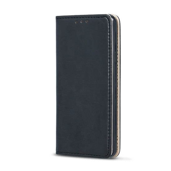 GreenGo Smart Modus Magnet book case priekš LG K8 K350 - Melns - sāniski atverams maciņš ar stendu (ādas maks, grāmatiņa, leather book wallet case cover stand)