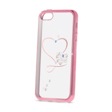 Beeyo Heart Case priekš Samsung Galaxy A5 (2016) A510 - Rozā Zelts - silikona aizmugures apvalks ar attēlu (bampers, vāciņš, ultra slim TPU silicone case cover, bumper)
