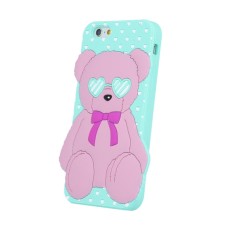 Silicon 3D Case Love Bear priekš Samsung Galaxy A5 (2016) A510 - Tirkīzs - silikona aizmugures apvalks (bampers, vāciņš, TPU silicone back case cover, bumper)