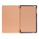 Sand-like Texture Stand Leather Case for Huawei MediaPad T2 10 Pro (FDR-A01L / A04L / A01w / A03L) - Gold - sāniski atverams maciņš ar stendu (ādas maks, grāmatiņa, leather book wallet case cover stand)