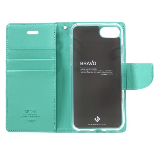 Mercury Bravo Flip Case priekš Sony Xperia XZ F8331 / F8332 - Tirkīzs - sāniski atverams maciņš ar stendu (ādas grāmatveida maks, leather book wallet cover stand)