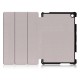 Tri-fold Stand PU Smart Auto Wake/Sleep Leather Case для Huawei MediaPad M5 Lite 10.1 - Черный - чехол-книжка со стендом / подставкой