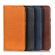 Auto-absorbed Split Leather Protection Card Holder Case priekš LG G8s ThinQ G810 - Zils - sāniski atverams maciņš ar stendu (ādas maks, grāmatiņa, leather book wallet case cover stand)