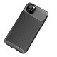 Beetle Series Carbon Fiber TPU Protection Phone Cover priekš Apple iPhone 11 Pro Max - Melns - triecienizturīgs silikona aizmugures apvalks (bampers, vāciņš, slim TPU silicone case shell cover, bumper)