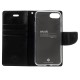 Mercury Bravo Flip Case priekš Apple iPhone XS Max - Melns - sāniski atverams maciņš ar stendu (ādas grāmatveida maks, leather book wallet cover stand)