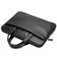 QIALINO Genuine Cowhide Leather Laptop Bag Carrying Case Macbook Air / Pro 13.3 Inch Dabīgas ādas Soma portatīvajam datoram - Melna - Computer Laptop / Notebook Bag / Datorsoma