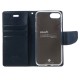 Mercury Bravo Flip Case priekš Samsung Galaxy S21 G991 - Zils - sāniski atverams maciņš ar stendu