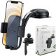 Acefast Car Phone Holder for Dashboard / Windshield / Air Vent - Melns - Universāls stiprinājums uz automašīnas paneļa / loga / ventilācijas režģa