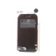 RoarKorea Noble View Samsung Galaxy J1 J100 Wake/Sleep - Brūns - sāniski atverams maciņš ar stendu un lodziņu (ādas maks, grāmatiņa, leather book wallet case cover stand)