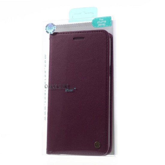 RoarKorea Only One Flip Case priekš HTC One M9 - Bordo - sāniski atverams maciņš ar stendu (ādas grāmatveida maks, leather book wallet cover stand)