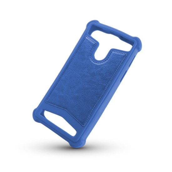 GreenGo Silicon Style Universal Case priekš telefoniem ar ekrānu izmēru 4.5 - 5.0 inch - Zils - universāls silikona aizmugures apvalks (bampers, vāciņš, slim TPU silicone case cover, bumper)