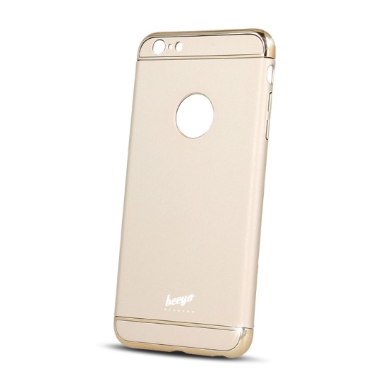 Beeyo Smooth Case priekš Samsung Galaxy J3 (2016) J320 - Zelts - plastikas aizmugures apvalks (bampers, vāciņš, PU back cover, bumper shell)