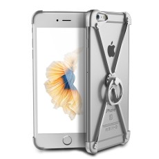Oatsbasf O-Ring Series Aviation Aluminum Alloy Case priekš Apple iPhone 6 / 6S - Sudrabains - alumīnija apvalks (bampers, vāciņš, slim cover shell, bumper)