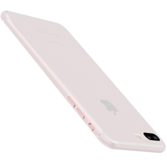 Cafele Ultra Thin 0.4mm Matte Case priekš Apple iPhone 7 Plus / 8 Plus - Balts - matēts plastikas aizmugures apvalks (bampers, vāciņš, slim silicone cover shell, bumper)
