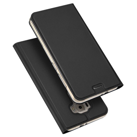 Dux Ducis Skin Pro series priekš Asus Zenfone 3 ZE552KL - Melns - sāniski atverams maciņš ar magnētu un stendu (ādas maks, grāmatiņa, leather book wallet case cover stand)