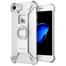 Nillkin Barde Series Metal Frame Case priekš Apple iPhone 7 / 8 / SE2 (2020) / SE3 (2022) - Sudrabains - alumīnija aizmugures apvalks / bampers-vāciņš