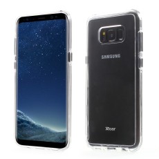 RoarKorea Bright Clear series TPU Bumper Hard PC Back Case priekš Samsung Galaxy S8 Plus G955 - Caurspīdīgs - silikona aizmugures apvalks (bampers, vāciņš, slim silicone cover)