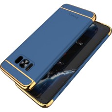 IPAKY 3-In-1 Electroplating PC Hard Back Cover for Samsung Galaxy S8 Plus G955 - Blue - plastikas aizmugures apvalks (bampers, vāciņš, PU back cover, bumper shell)