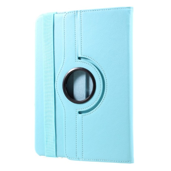 360 Degree Rotary Stand Flip Leather Case Cover for Samsung Galaxy Tab S3 9.7-inch T820 / T825 - Baby Blue - sāniski atverams maciņš ar stendu (ādas maks, grāmatiņa, leather book wallet case cover stand)