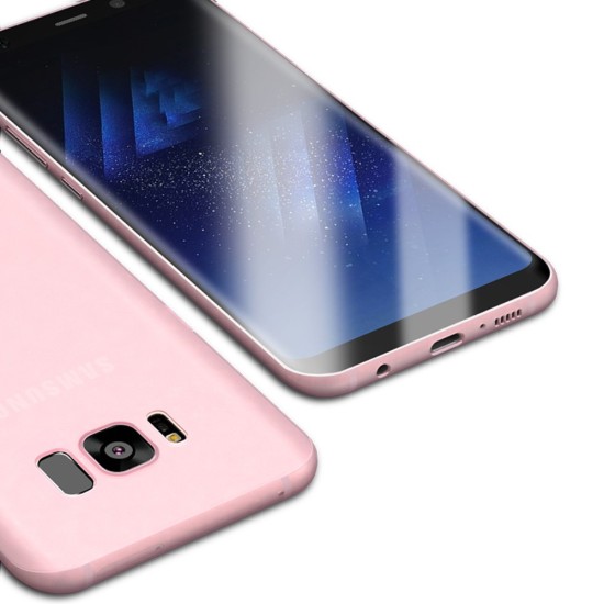 Cafele Ultra Thin 0.4mm Matte Case priekš Samsung Galaxy S8 G950 - Rozā - matēts plastikas aizmugures apvalks (bampers, vāciņš, slim silicone cover shell, bumper)