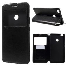 RoarKorea Noble View priekš Xiaomi Mi Max - Melns - sāniski atverams maciņš ar stendu un lodziņu (ādas maks, grāmatiņa, leather book wallet case cover stand)