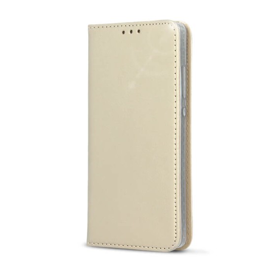 GreenGo Smart Modus Magnet book case priekš Samsung Galaxy A7 (2017) A720 - Zelts - sāniski atverams maciņš ar stendu (ādas maks, grāmatiņa, leather book wallet case cover stand)