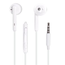 Huawei AM115 3.5mm oriģinālas stereo austiņas ar mikrofonu un pulti (bez iepakojuma) - Baltas