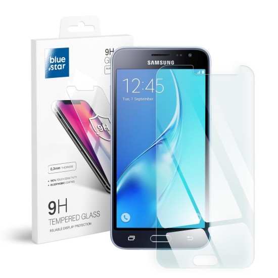 BlueStar Tempered Glass screen protector film guard priekš Samsung Galaxy J3 (2016) J320 - Ekrāna Aizsargstikls / Bruņota Stikla Aizsargplēve