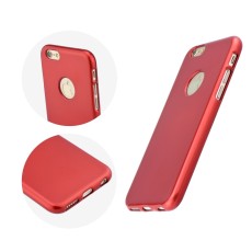 Jelly Case Flash Mat priekš Huawei Y6 (2017) - Sarkans - matēts silikona apvalks (bampers, vāciņš, slim TPU silicone cover shell, bumper)
