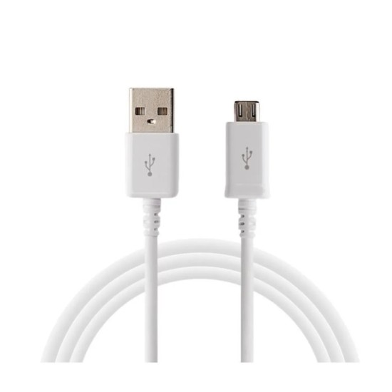 Samsung 1M ECB-DU4AWE USB to Micro USB cable (bez iepakojuma) - Balts - microUSB lādēšanas un datu kabelis / vads