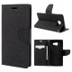 Mercury Fancy Diary priekš Sony Xperia Z3 Plus E6553 / Z4 - Melns - sāniski atverams maciņš ar stendu (eko ādas maks, grāmatiņa, PU leather book wallet case cover stand)