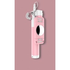 Devia 360 Audio cable Selfie Stick statīvs - Rozā - Selfie monopod Teleskopisks Universāla stiprinājuma statīvs