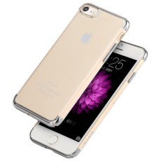 USAMS Kingsir Series Plated Hard PC Cover priekš Apple iPhone 7 / 8 / SE2 (2020) / SE3 (2022) - Sudrabains - plastikāta aizmugures apvalks / bampers-vāciņš