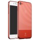 BASEUS Stripe Design Plating PC Hard Phone Cover для Apple iPhone 7 / 8 / SE2 (2020) / SE3 (2022) - Красный - силиконовый чехол-накладка / бампер-крышка