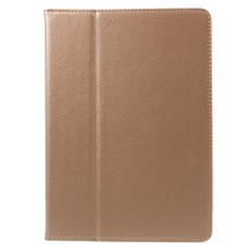 Litchi Skin Auto-wake/sleep Stand Protective Leather Cover priekš Apple iPad Pro 10.5 (2017) / Air 3 10.5 (2019) - Rozā Zelts - sāniski atverams maciņš ar stendu (ādas maks, grāmatiņa, leather book wallet case cover stand)