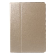 Litchi Skin Auto-wake/sleep Stand Protective Leather Cover priekš Apple iPad Pro 10.5 (2017) / Air 3 10.5 (2019) - Zelts - sāniski atverams maciņš ar stendu (ādas maks, grāmatiņa, leather book wallet case cover stand)
