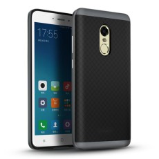 IPAKY 2-Piece PC Frame and TPU Phone Case for Xiaomi Redmi Note 4 / Note 4X - Grey - silikona ar plastikas rāmi aizmugures apvalks (bampers, vāciņš, TPU silicone cover, bumper shell)