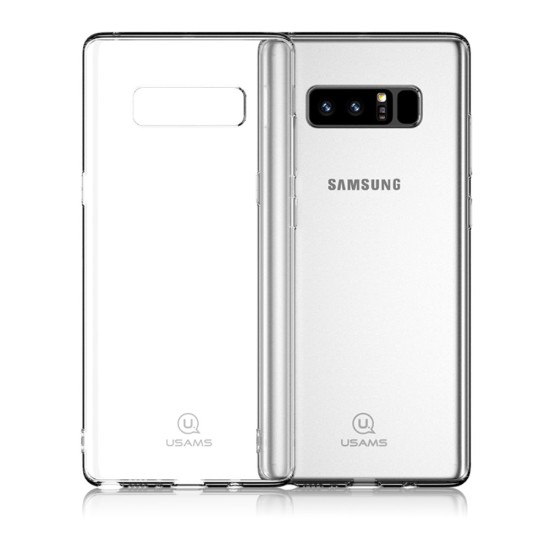 USAMS Primary Color Series Transparent Clear TPU Case for Samsung Galaxy Note 8 N950 - Transparent - silikona aizmugures apvalks (bampers, vāciņš, slim TPU silicone case cover, bumper)