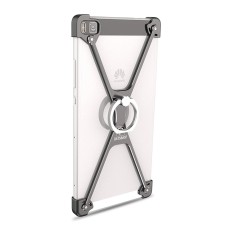 Oatsbasf O-Ring Series Aviation Aluminum Alloy Case priekš Huawei Ascend P8 - Melns - alumīnija apvalks (bampers, vāciņš, slim cover shell, bumper)