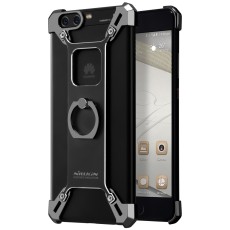 Nillkin Barde Series Metal Frame Case priekš Huawei P10 Plus - Melns - alumīnija apvalks (bampers, vāciņš, slim cover shell, bumper)