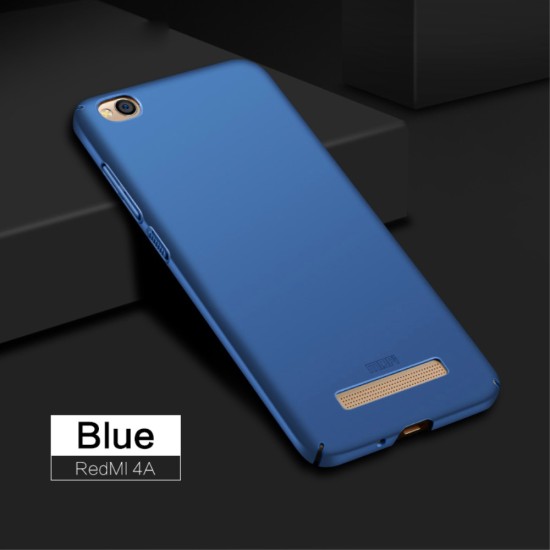 MOFI Shield Slim Plastic Phone Casing for Xiaomi Redmi 4A - Blue - matēts plastikas aizmugures apvalks (bampers, vāciņš, slim silicone cover shell, bumper)
